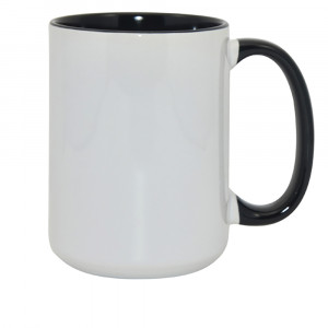 Cana (cana) cu maner colorat, colorat in interior Tank pentru imprimare prin sublimare. Photo 3